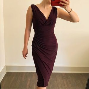 Lauren Ralph Lauren cocktail v-neck dress